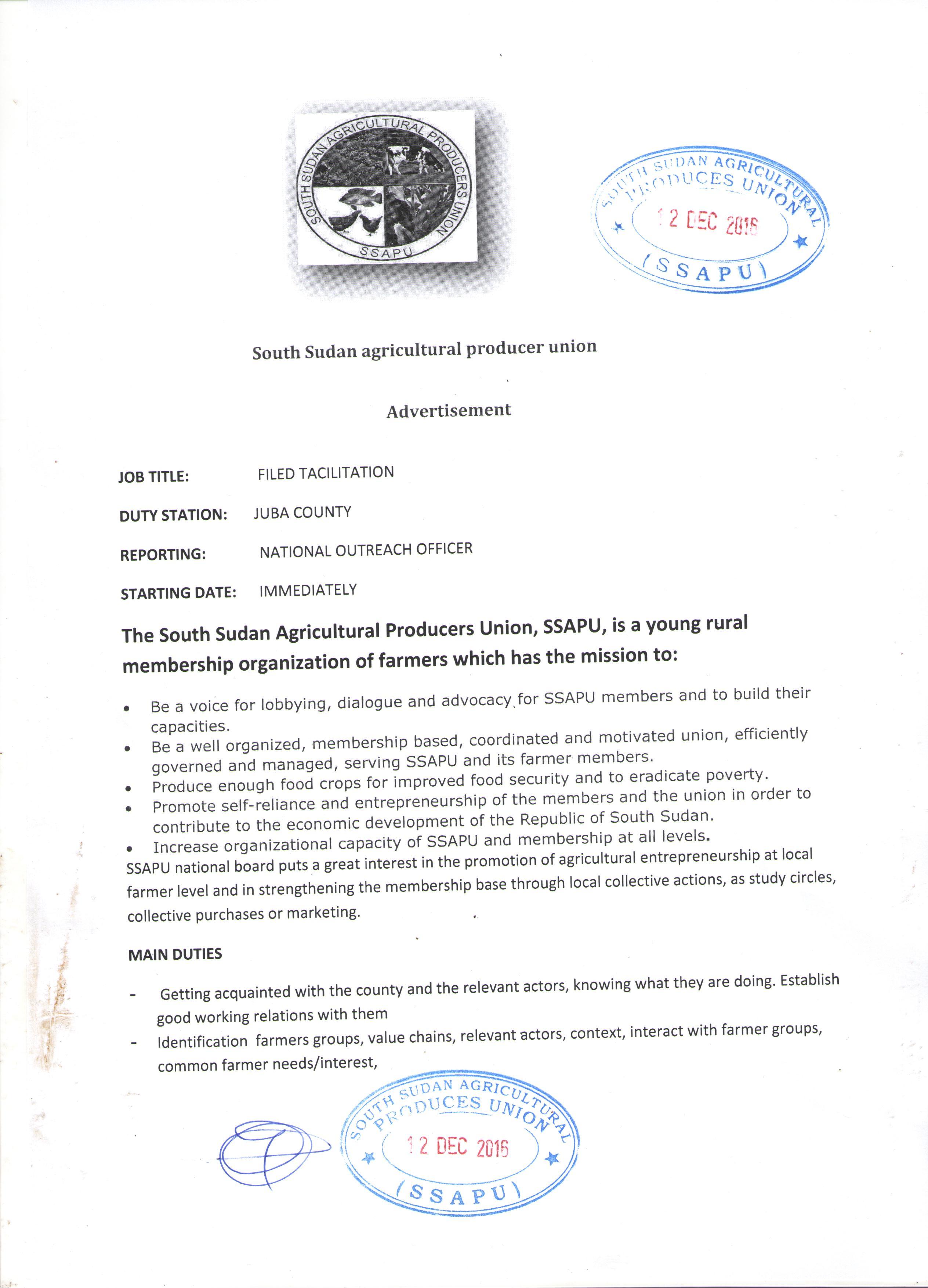 ngo jobs in juba south sudan